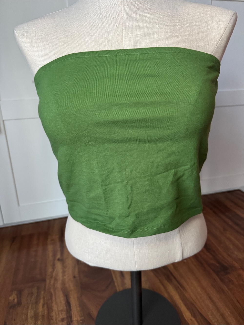 Forever 21 Green Strapless Tube Crop Top